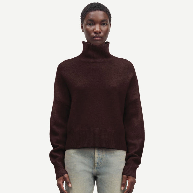 Nola Turtle Neck Jumper black coffee Samsoe Samsoe