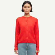 Nor Short Cardigan 7355 flame scarlet Samsoe Samsoe