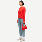 Nor Short Cardigan 7355 flame scarlet Samsoe Samsoe