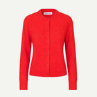 Nor Short Cardigan 7355 flame scarlet Samsoe Samsoe