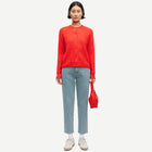 Nor Short Cardigan 7355 flame scarlet Samsoe Samsoe