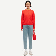 Nor Short Cardigan 7355 flame scarlet Samsoe Samsoe