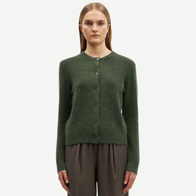 Nor Short Cardigan 7355 forest night