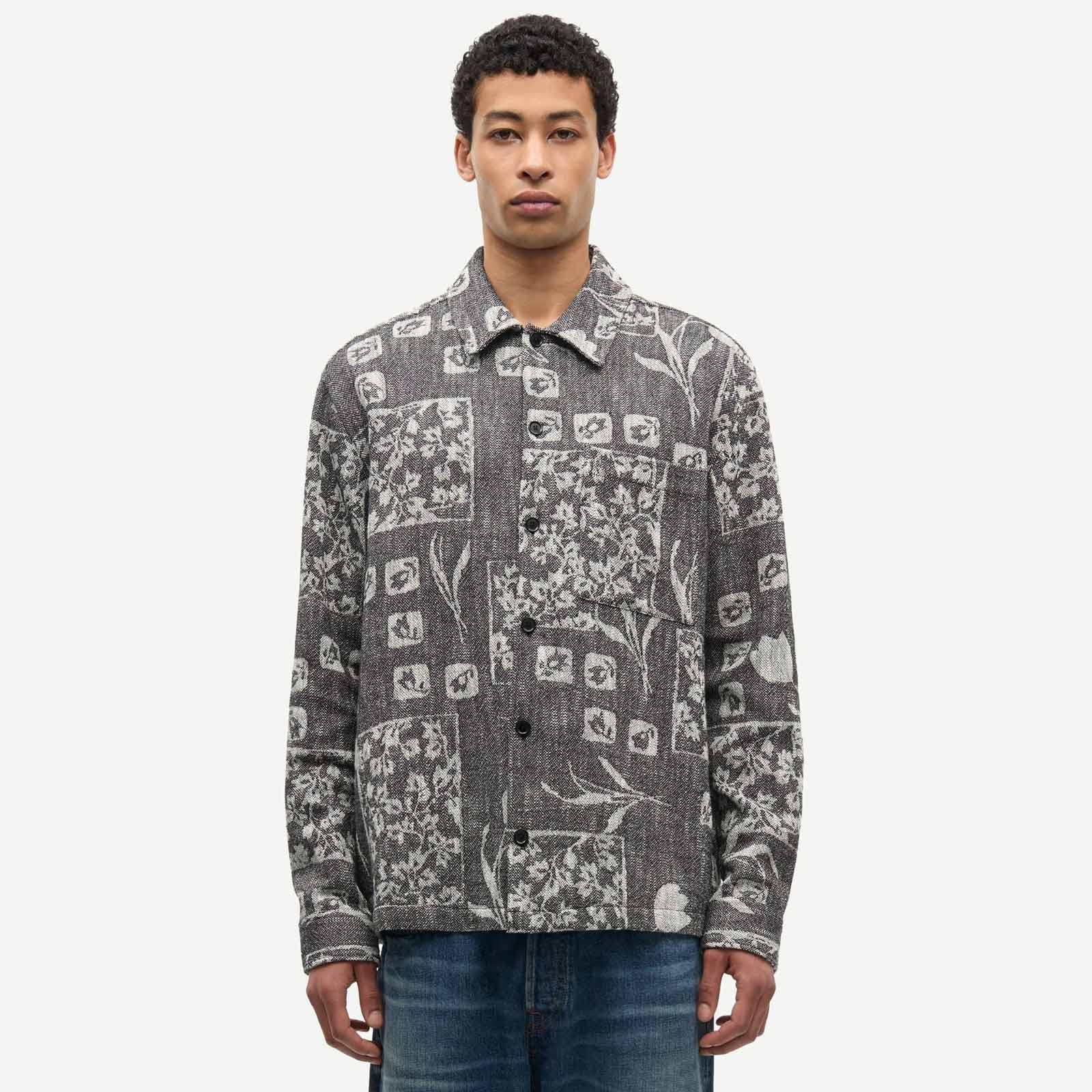 Sacastor X O Overshirt dark ashbloom Samsoe Samsoe