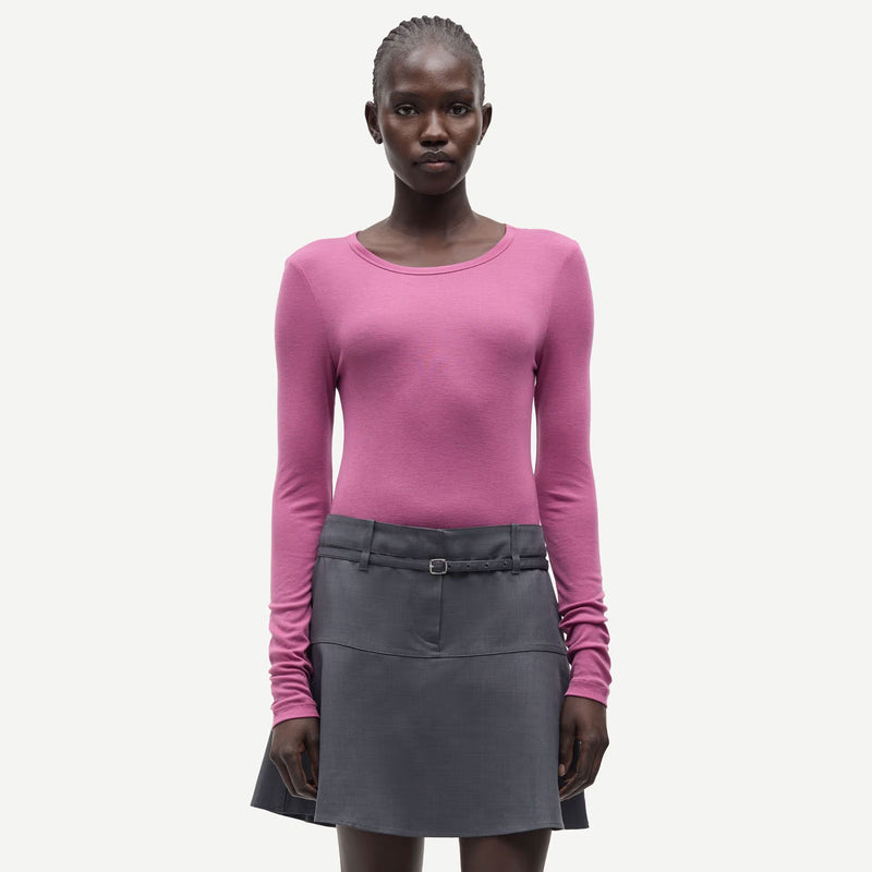 Sadou LS T-Shirt 15499 red violet