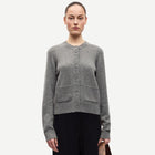 Saelif Short Cardigan 15010 dark grey mel. Samsoe Samsoe