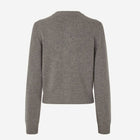 Saelif Short Cardigan 15010 dark grey mel. Samsoe Samsoe
