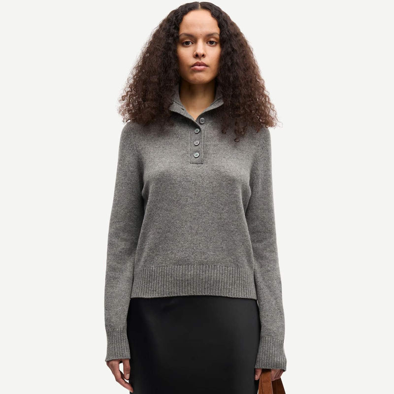 Saelif Turtleneck dark grey Samsoe Samsoe