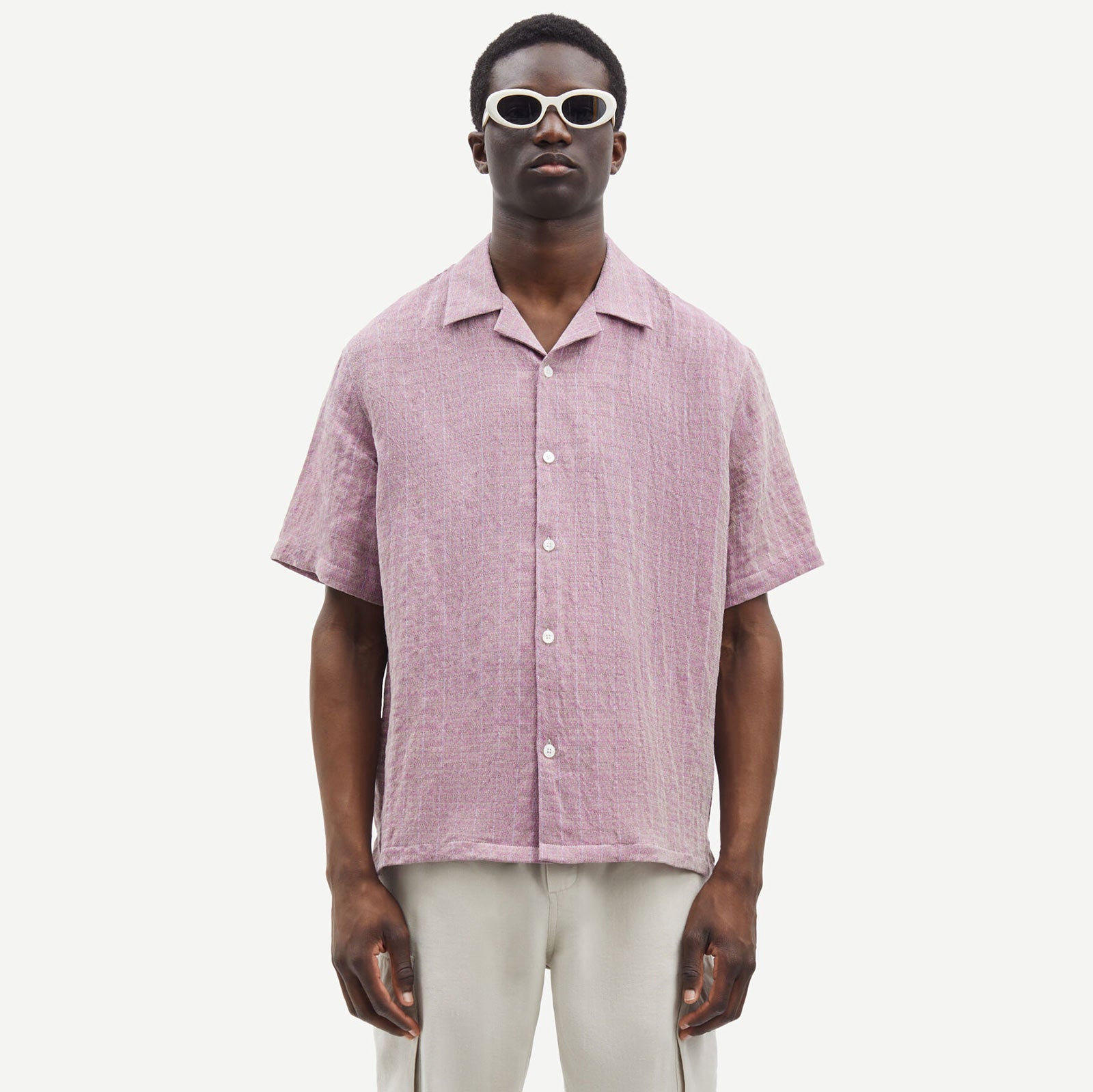 Saemerson Shirt orchid haze chambray