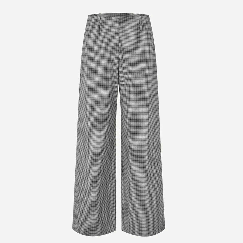 Saheaven Trousers 15496 grey mel. ch.