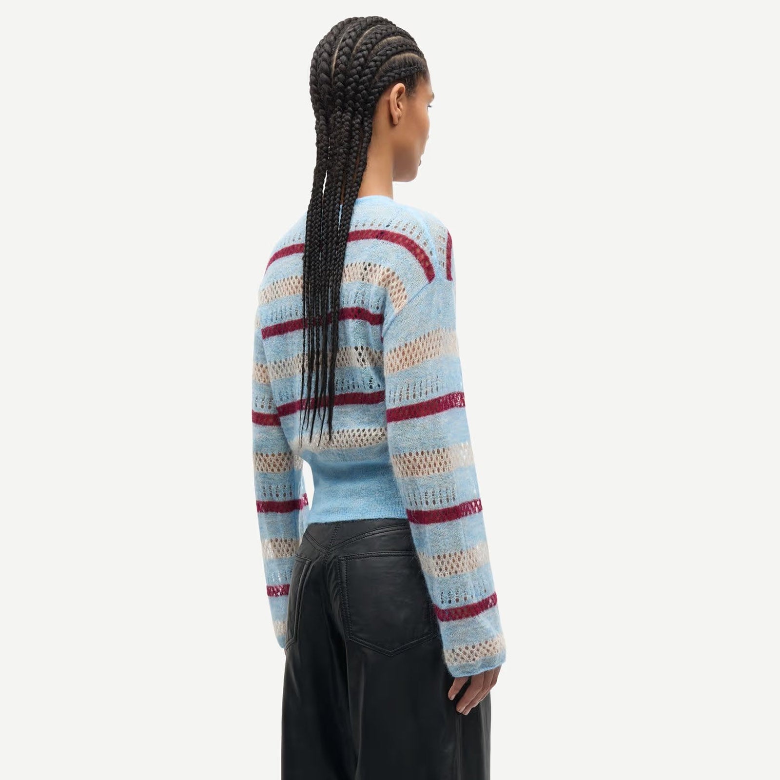 Sahera Cardigan blue multi st. Samsoe Samsoe