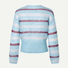 Sahera Cardigan blue multi st. Samsoe Samsoe