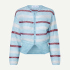 Sahera Cardigan blue multi st. Samsoe Samsoe