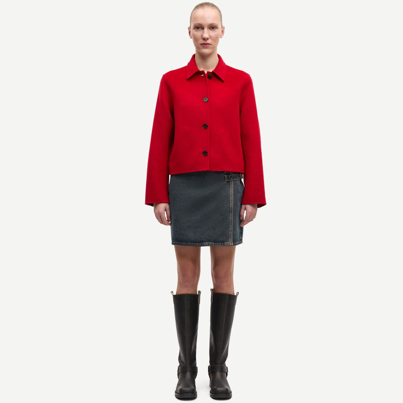 Saholly Jacket haute red Samsoe Samsoe