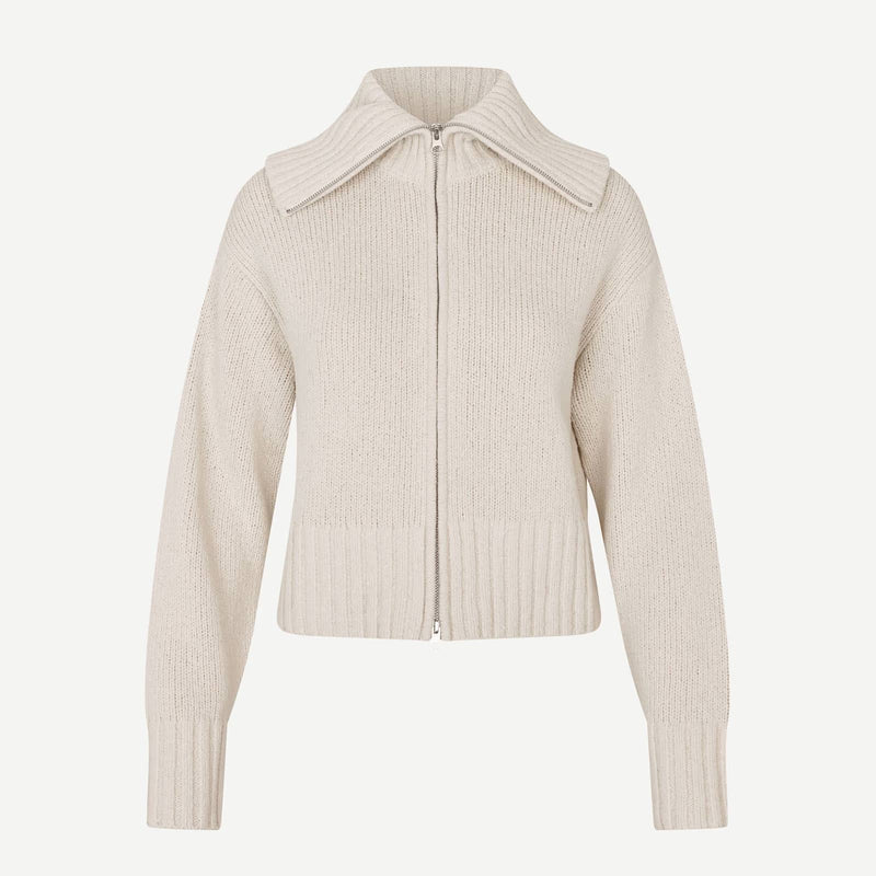 Sajasmin Zip Cardigan 15178 bone white Samsoe Samsoe