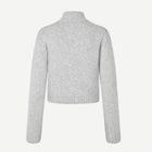 Sajeanne Zip Cardigan light grey mel. Samsoe Samsoe
