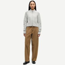 Sajeanne Zip Cardigan light grey mel. Samsoe Samsoe