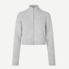 Sajeanne Zip Cardigan light grey mel. Samsoe Samsoe