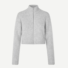 Sajeanne Zip Cardigan light grey mel. Samsoe Samsoe