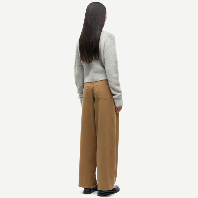 Sajeanne Zip Cardigan light grey mel. Samsoe Samsoe