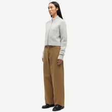 Sajeanne Zip Cardigan light grey mel. Samsoe Samsoe