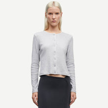 Sajune LS Cardigan 7542 light grey mel Samsoe Samsoe