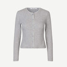 Sajune LS Cardigan 7542 light grey mel Samsoe Samsoe