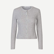 Sajune LS Cardigan 7542 light grey mel Samsoe Samsoe