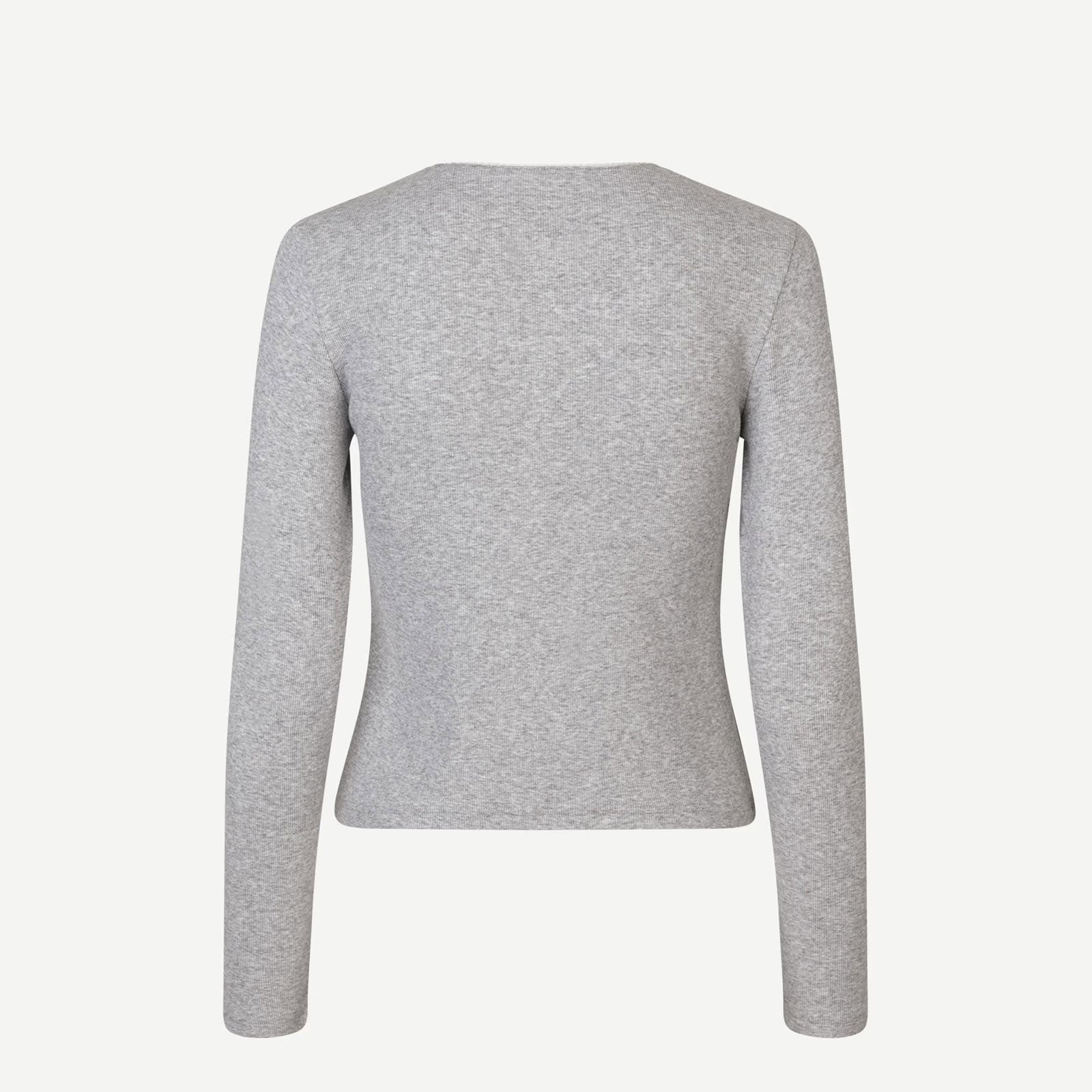 Sajune LS Cardigan 7542 light grey mel Samsoe Samsoe