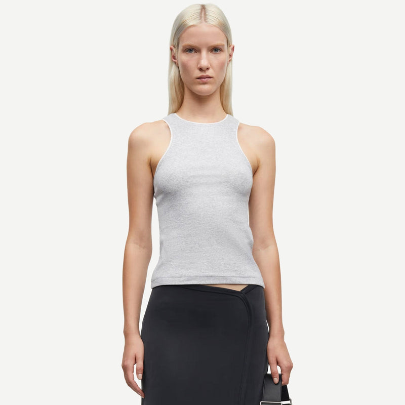 Sajune Tanktop 7542 light grey mel Samsoe Samsoe