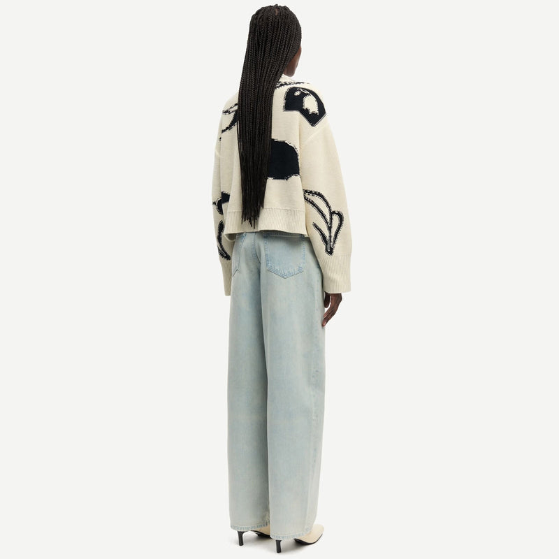 Salila Sweater 15529 cream ashbloom Samsoe Samsoe