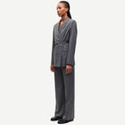 Salot Trousers 15496 dark gull grey pinstripe Samsoe Samsoe