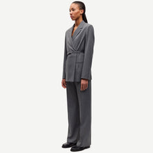 Salot Trousers 15496 dark gull grey pinstripe Samsoe Samsoe