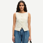 Saloves Vest 14329 bone st. Samsoe Samsoe