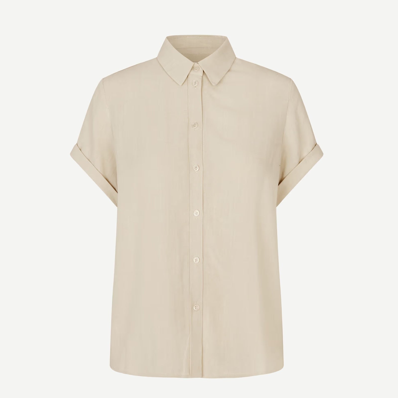 Samajana SS Shirt 15938 bone white mel. Samsoe Samsoe