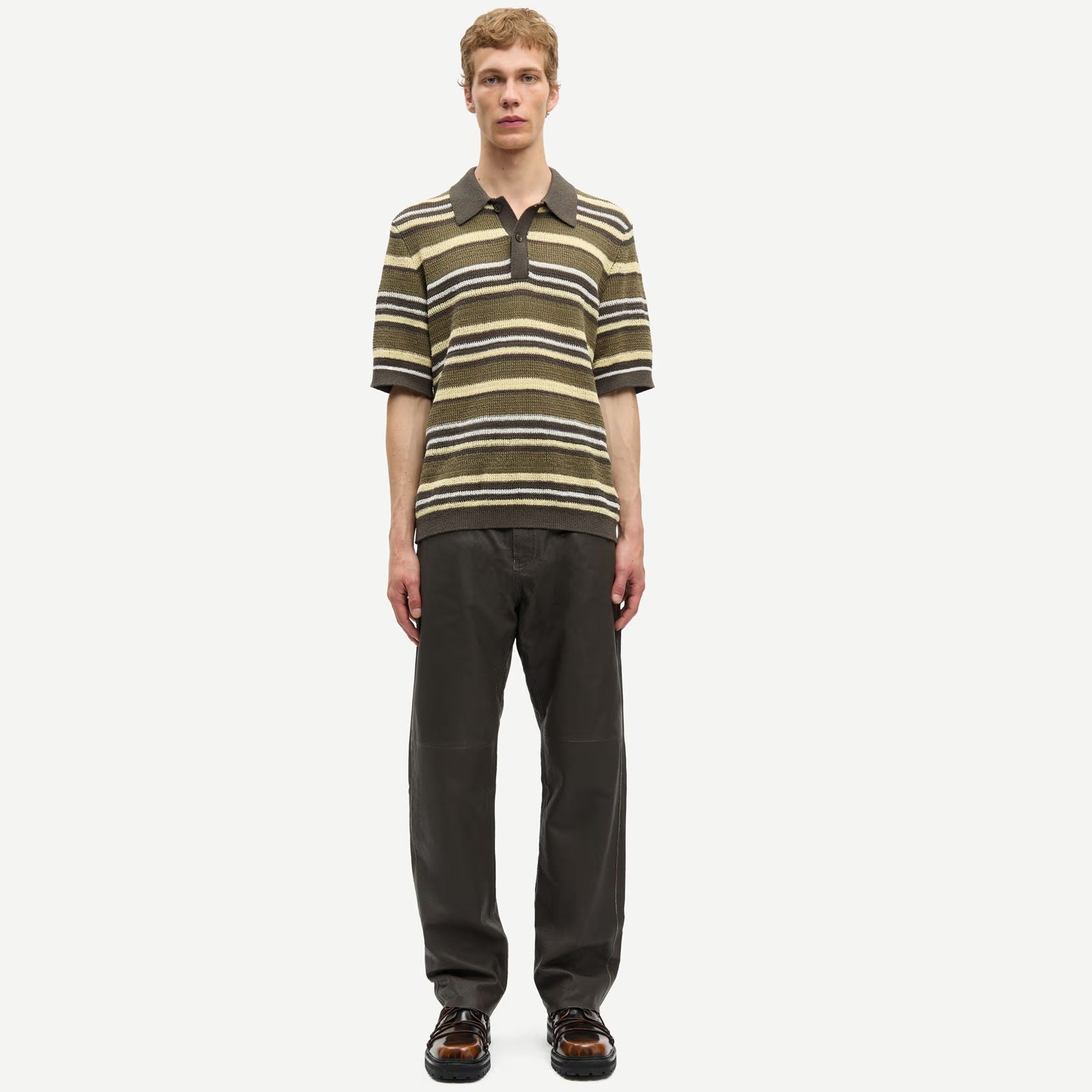 Samarco Polo SS burnt olive st. Samsoe Samsoe