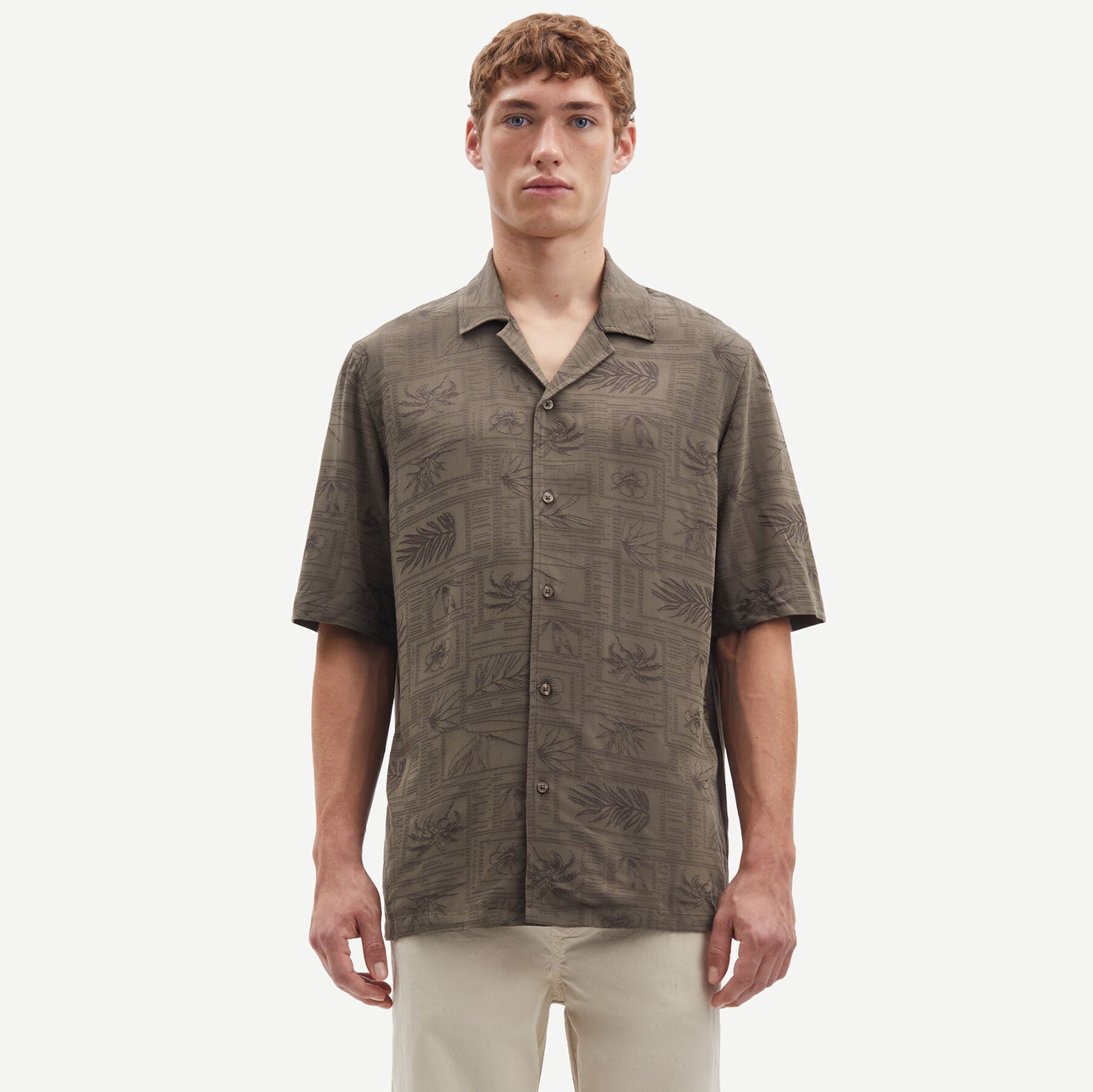 【KOOLOSET】Berlin Slab Half Shirt Berlin Slab Half Shirt (2color) - kooloset