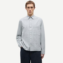 Saryan O Shirt stormy sea stripe