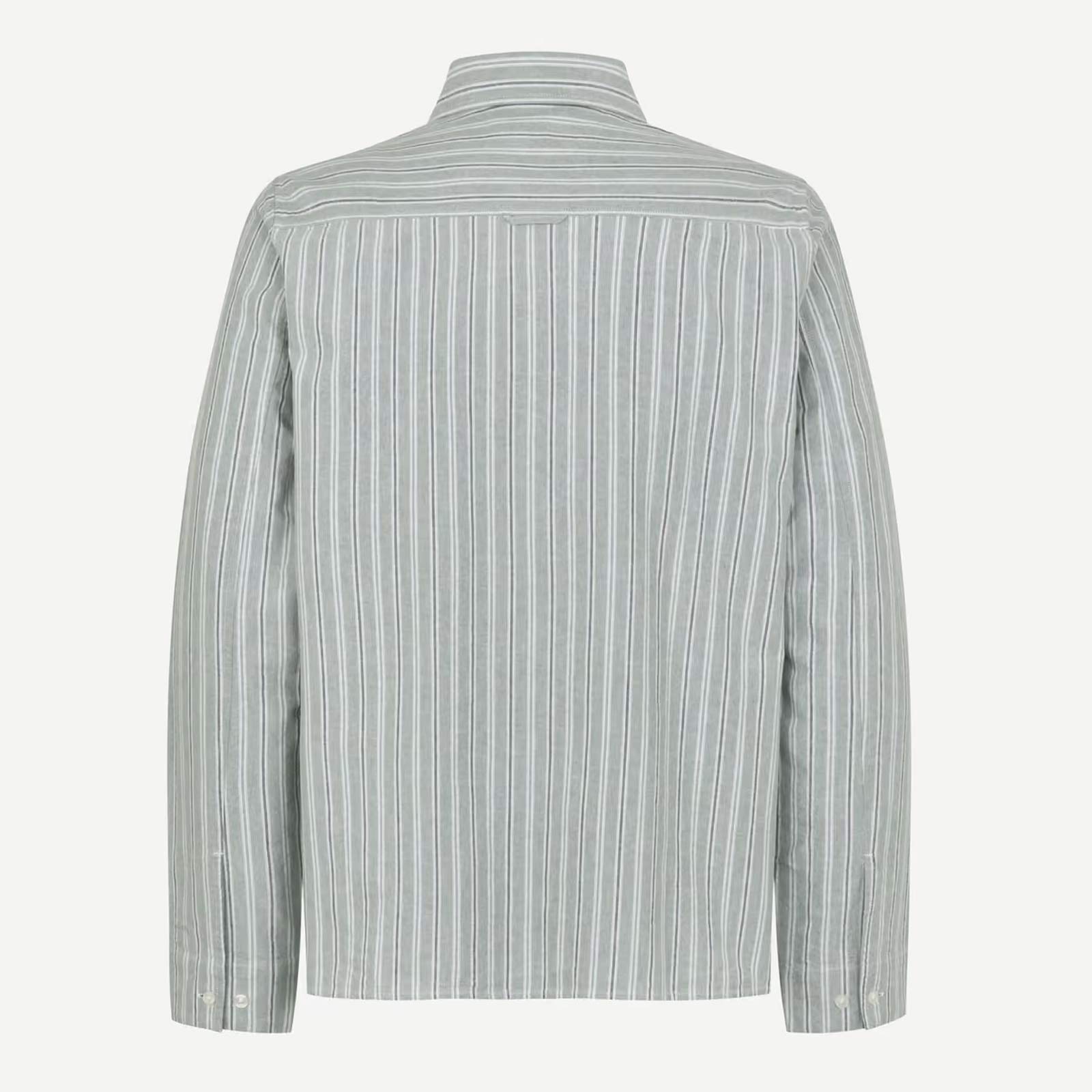 Saryan O Shirt stormy sea stripe