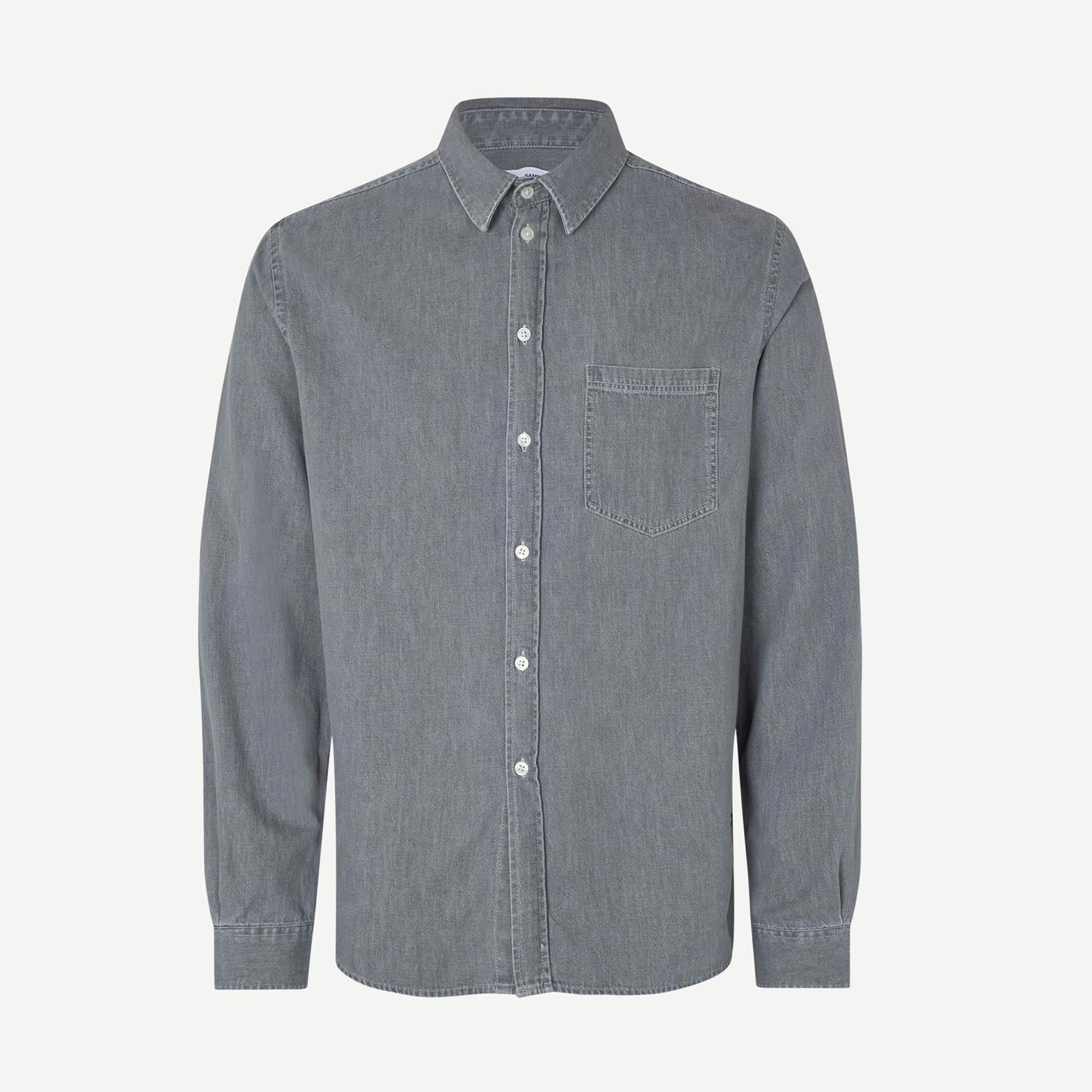 Saryan P Shirt 15248 light grey chambray Samsoe Samsoe