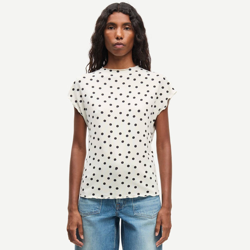 Saumi Top 16113 drifting dots egret