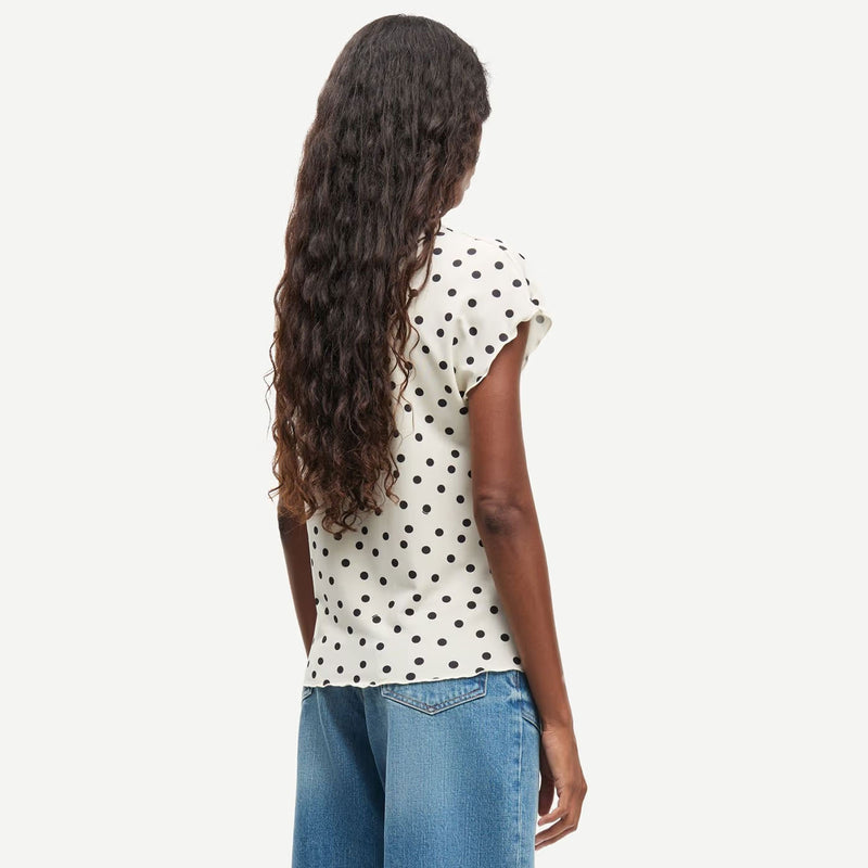 Saumi Top 16113 drifting dots egret