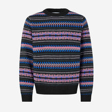 Tiago Crew Neck Jumper tulipwood striped