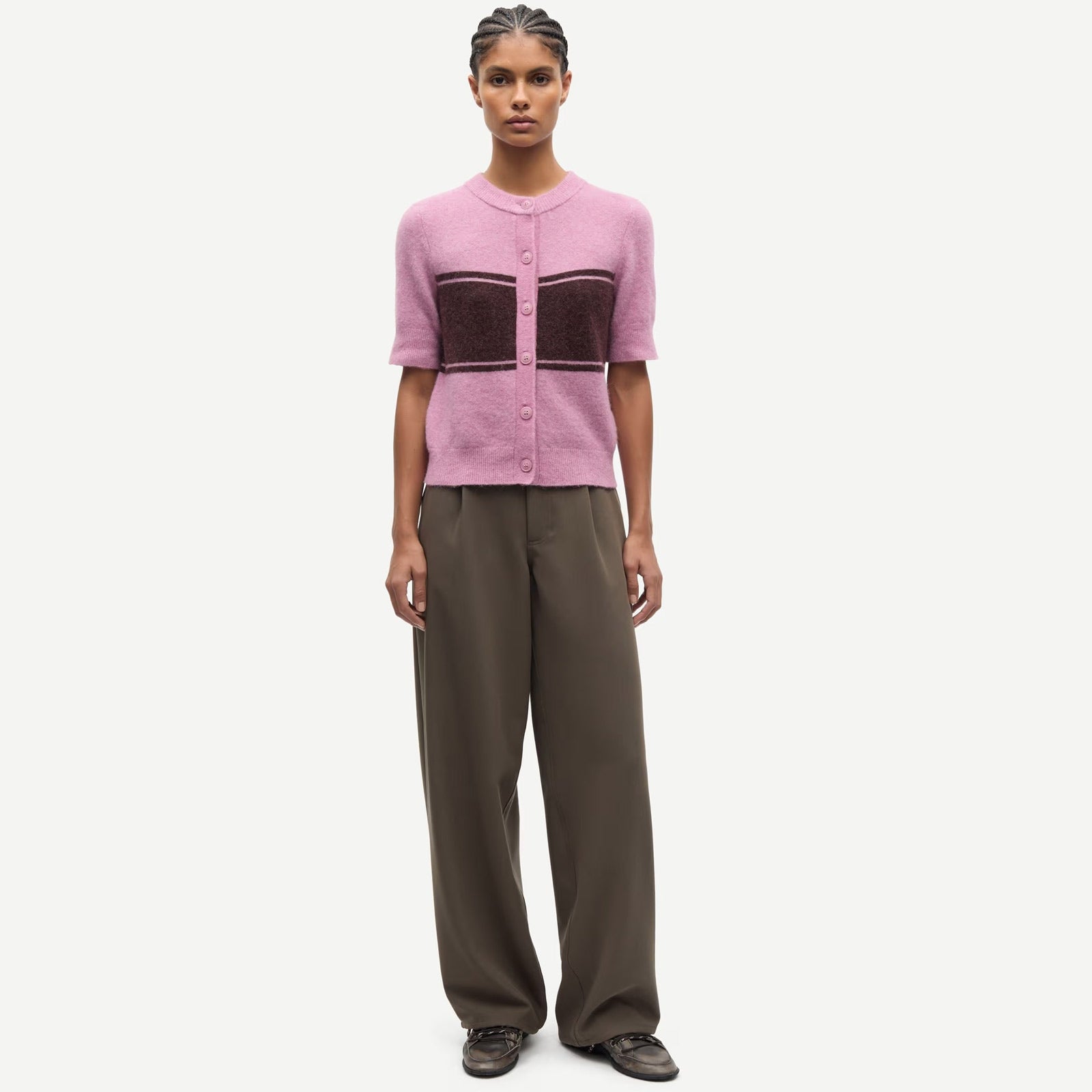 Sanoura SS Cardigan 15556 orchid wide st. Samsoe Samsoe