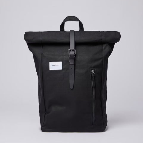 Dante Backpack black with black leather