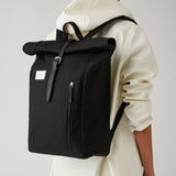 Dante Backpack black with black leather