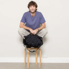 Grid Expandable Crossbody Bag black Sandqvist