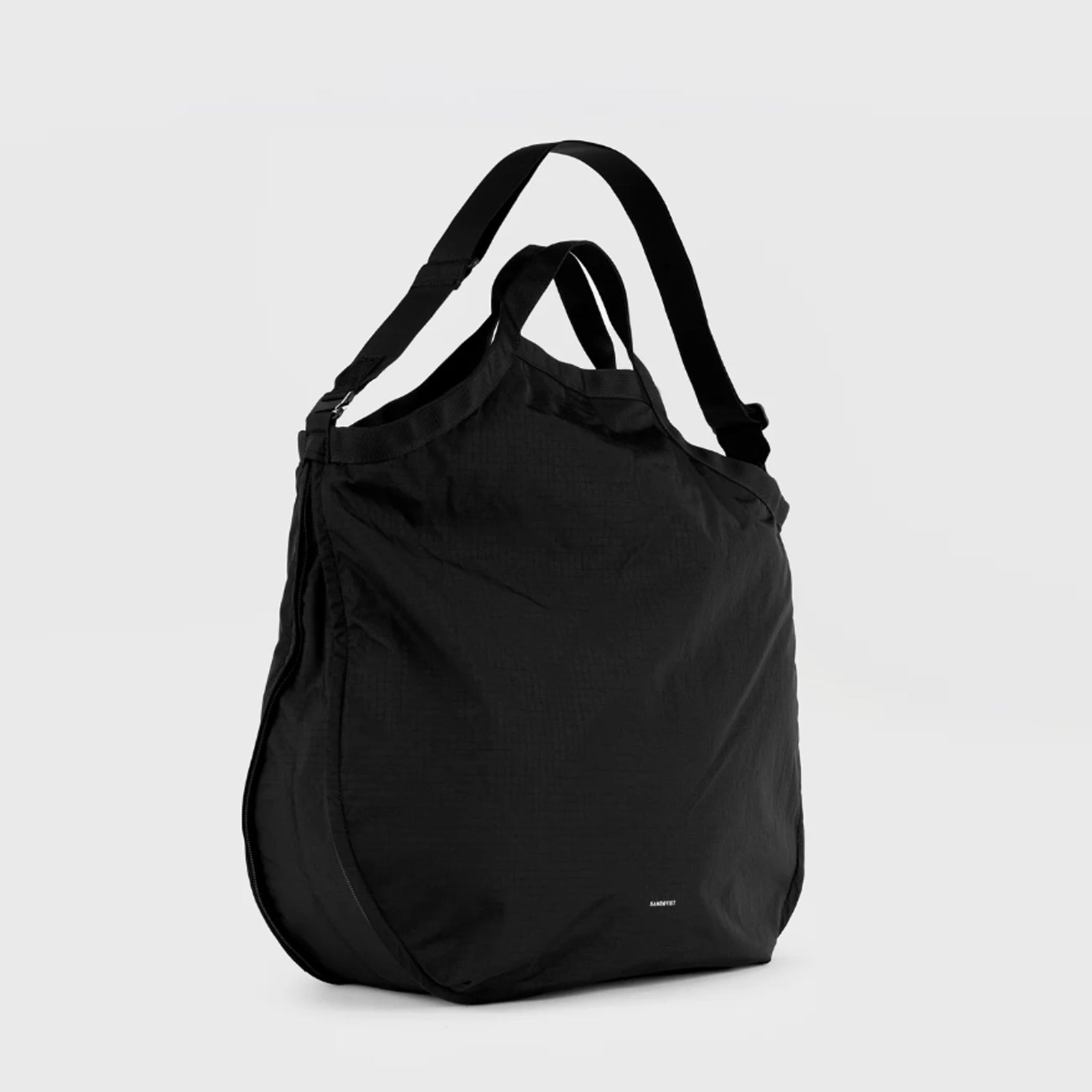 Grid Expandable Tote Bag black Sandqvist