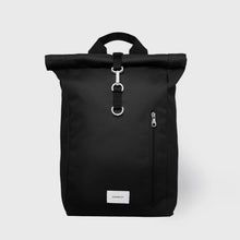 Ground Rolltop Backpack L black/black webbing Sandqvist