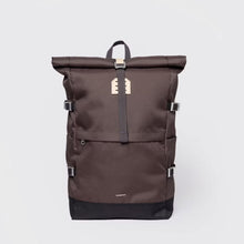Icon Rolltop Backpack L brown/natural leather Sandqvist